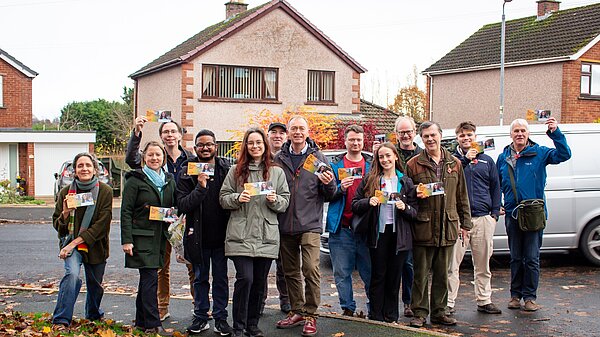 Libby and the local Lib Dem team