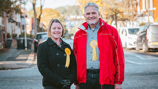Libby and Cllr Brian Wernham
