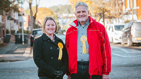 Libby and Cllr Brian Wernham